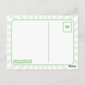 St Patrick's Day Narwhal Briefkaart (Achterkant)