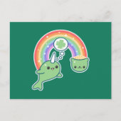 St Patrick's Day Narwhal Briefkaart (Voorkant)