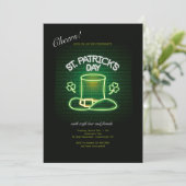 St. Patrick's Day Neon Kaart (Staand voorkant)