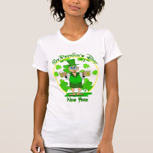 St Patrick's Day New York T-shirt (Voorkant)