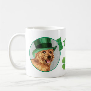 St. Patrick's Day Norwich Terrier Koffiemok