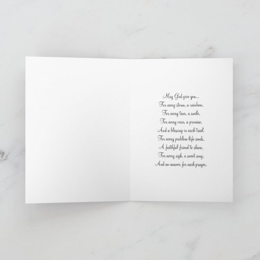 St. Patrick's Day Note Religieuze Shamrocks Kaart (Binnen)