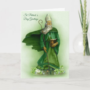 St. Patrick's Day-notitie Religieuze Shamrocks Kaart