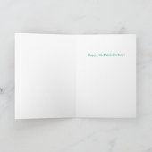 St. Patrick's Day Notitiekaarten met Klaver  (Binnen)
