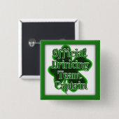 St. Patrick's Day Officiële Drink teamcaptain Vierkante Button 5,1 Cm (Voorkant /achterkant)