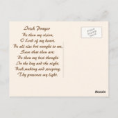 St. Patrick's Day Old Irish Prayer Briefkaart (Achterkant)