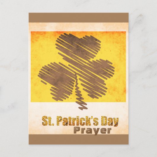 St. Patrick's Day Old Irish Prayer Briefkaart (Voorkant)