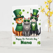 St Patricks Day Oma kaart (Gele Bloem)