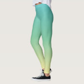 St Patricks Day Ombre Green Yellow Trendy Leggings (Links)