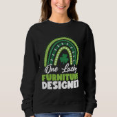 St Patricks Day One Lucky Furniture Designer Trui (Voorkant)