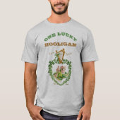 St Patrick's Day One Lucky Hooligan Blarney Castle T-shirt (Voorkant)