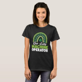 St Patricks Day One Lucky Machine Operator T-shirt (Voorkant volledig)
