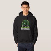 St Patricks Day One Lucky Packaging Engineer Hoodie (Voorkant volledig)