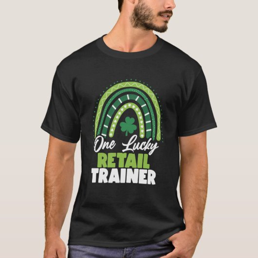 St Patricks Day One Lucky Retail Trainer T-shirt (Voorkant)