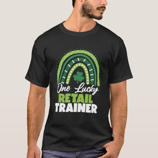 St Patricks Day One Lucky Retail Trainer T-shirt (Voorkant)