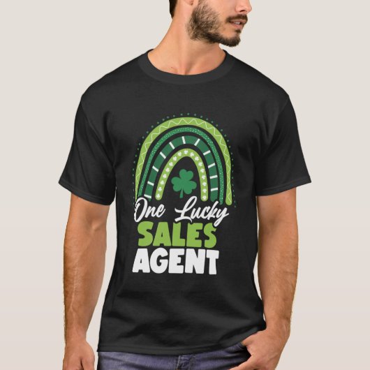 St Patricks Day One Lucky Sales Agent T-shirt (Voorkant)