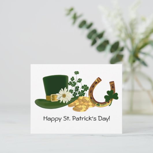 St. Patrick's Day-ontwerp Briefkaart (Staand voorkant)