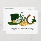 St. Patrick's Day-ontwerp Briefkaart (Voorkant / Achterkant)