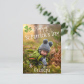 St. Patrick's Day-oomkaarten met eigen foto voor o Feestdagenkaart (Staand voorkant)