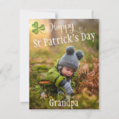 St. Patrick's Day-oomkaarten met eigen foto voor o Feestdagenkaart (Voorkant)