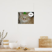 St. Patrick's Day Oranje Tabby Cat Poster (Keuken)