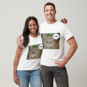 St Patricks Day Oranje Tabby Cat T-shirt (Unisex)