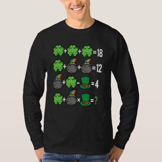 St Patricks Day Order of Operations Math Teacher S T-shirt (Voorkant)