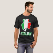 St Patricks Day O'talian Italy Lucky T-shirt (Voorkant volledig)