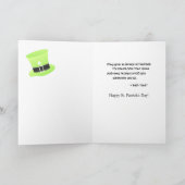 St. Patrick's Day Oud-oma, Gedicht, Kasteel Kaart (Binnen)