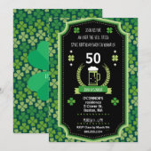 St. Patrick's Day Over the Hill Party Invitation Kaart (Voorkant / Achterkant)