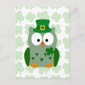 St. Patrick's Day Owl Briefkaart (Voorkant)
