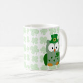 St. Patrick's Day Owl Koffiemok (Voorkant rechts)