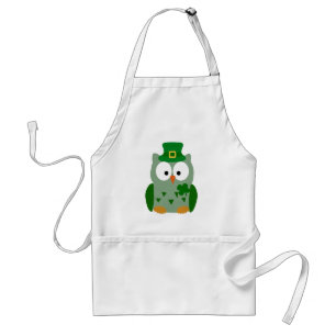 St. Patrick's Day Owl Standaard Schort