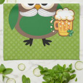 St. Patrick's Day Owl Theedoek (Gevouwen)