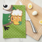 St. Patrick's Day Owl Theedoek (Quarter Fold)
