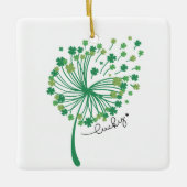 St.Patrick's Day Paardenbloem Geluk Keramisch Ornament (Voorkant)