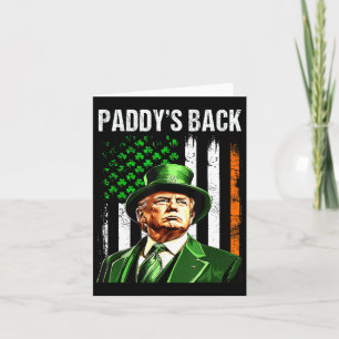 St Patrick's Day Paddy's Ck Trump Iers-Amerikaans Kaart