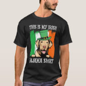 St Patrick's Day Pajamas Chesapeake Bay Retriever T-shirt (Voorkant)