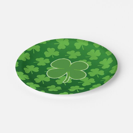 St. Patrick's Day Paper-Borden Papieren Bordje (Gekanteld)