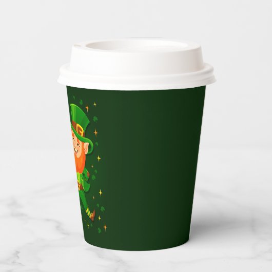 St Patrick's Day Paper Cups Papieren Bekers (Achterkant)