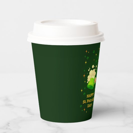 St Patrick's Day Paper Cups Papieren Bekers (Voorkant)