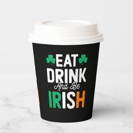 St Patrick's Day Paper Cups Papieren Bekers (Links)