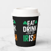 St Patrick's Day Paper Cups Papieren Bekers (Achterkant)