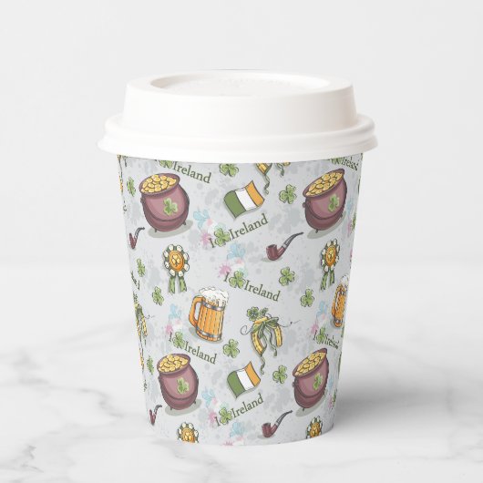 St Patrick's Day Paper Cups Papieren Bekers (Links)