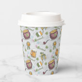 St Patrick's Day Paper Cups Papieren Bekers (Achterkant)
