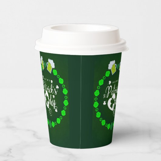 St Patrick's Day Paper Cups Papieren Bekers (Rechts)