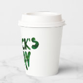 St Patrick's Day Paper Cups Papieren Bekers (Achterkant)