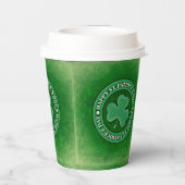 St Patrick's Day Paper Cups Papieren Bekers (Achterkant)