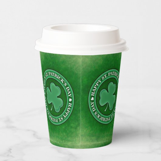 St Patrick's Day Paper Cups Papieren Bekers (Rechts)
