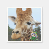 St. Patrick's Day Paper Napkins Giraffe Servet (Voorkant)